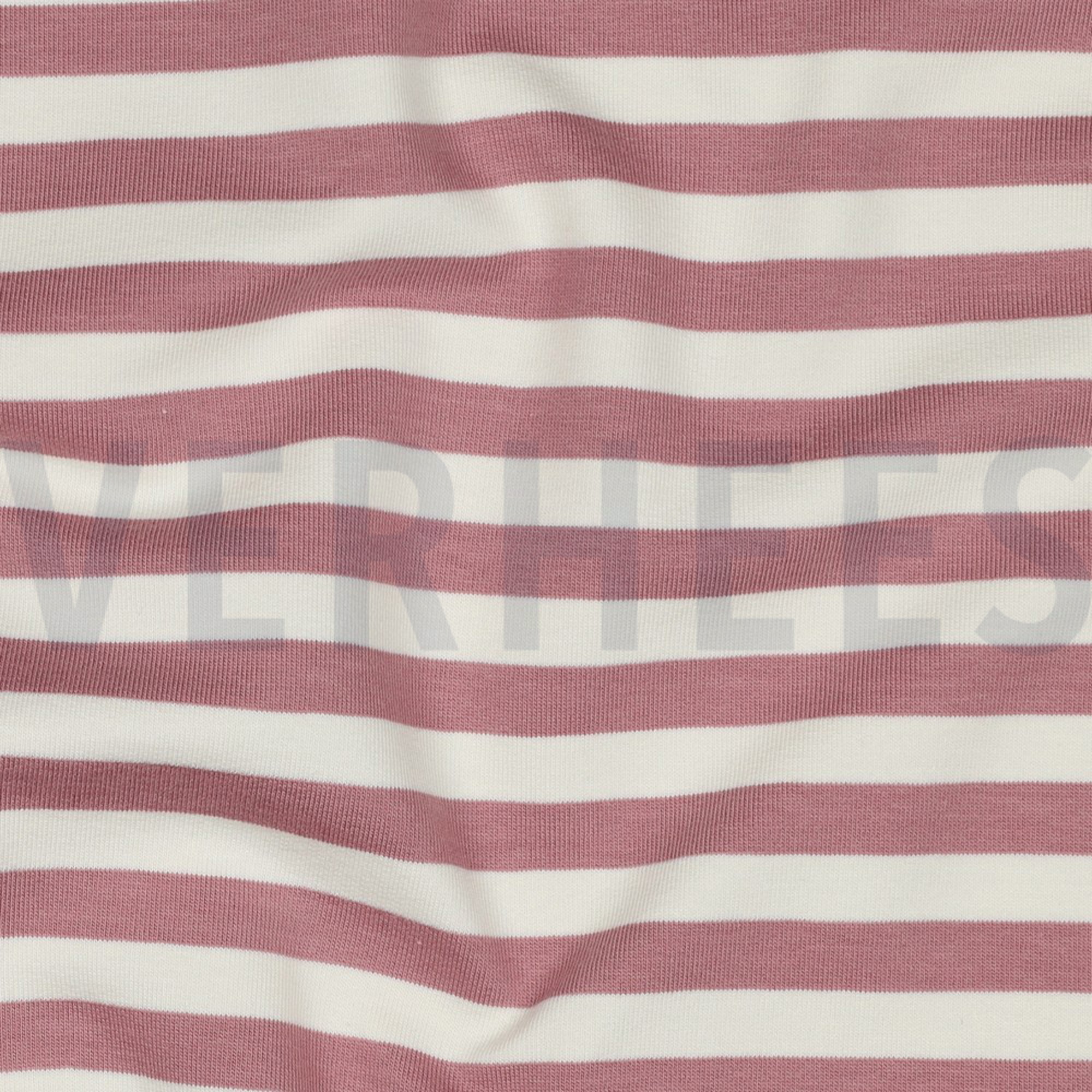 FRENCH TERRY YARN DYED STRIPES DARK ROSE (high resolution) #2