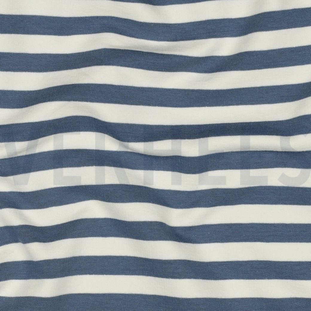 FRENCH TERRY YARN DYED STRIPES JEANS #2