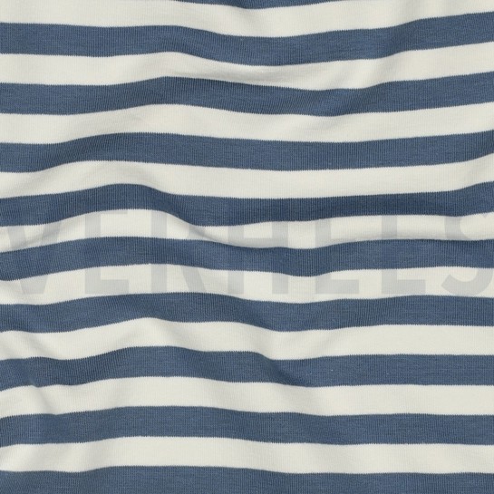 FRENCH TERRY YARN DYED STRIPES JEANS #7