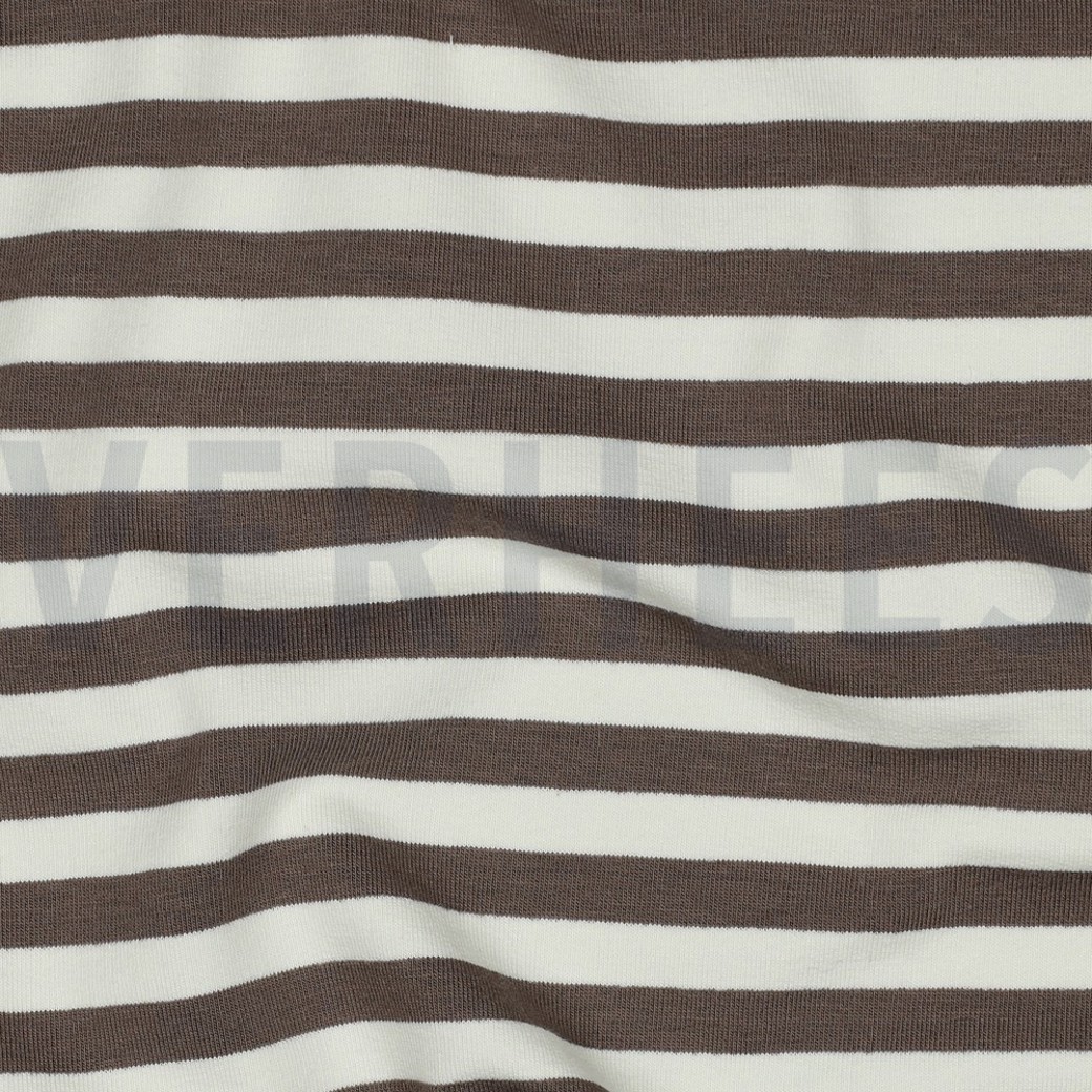 FRENCH TERRY YARN DYED STRIPES TAUPE #2