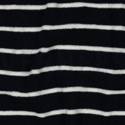 COTTON TOWELLING YARN DYED STRIPES DARK BLUE / ECRU (thumbnail) #2