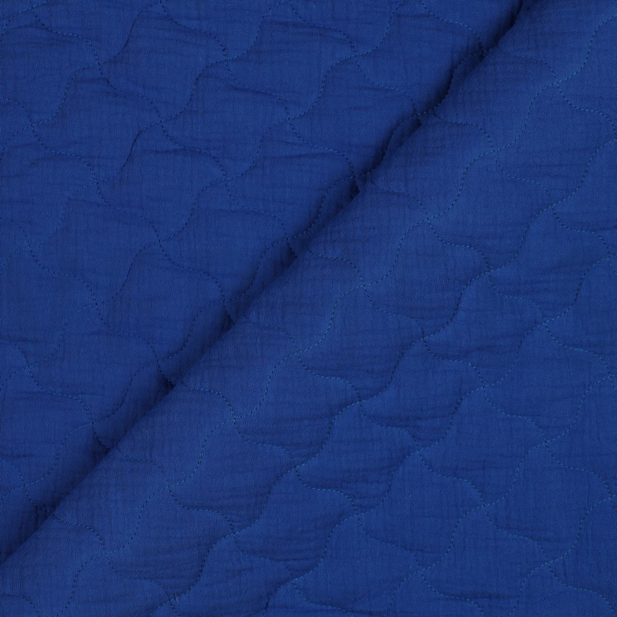 DOUBLE GAUZE QUILT COBALT (high resolution) #2