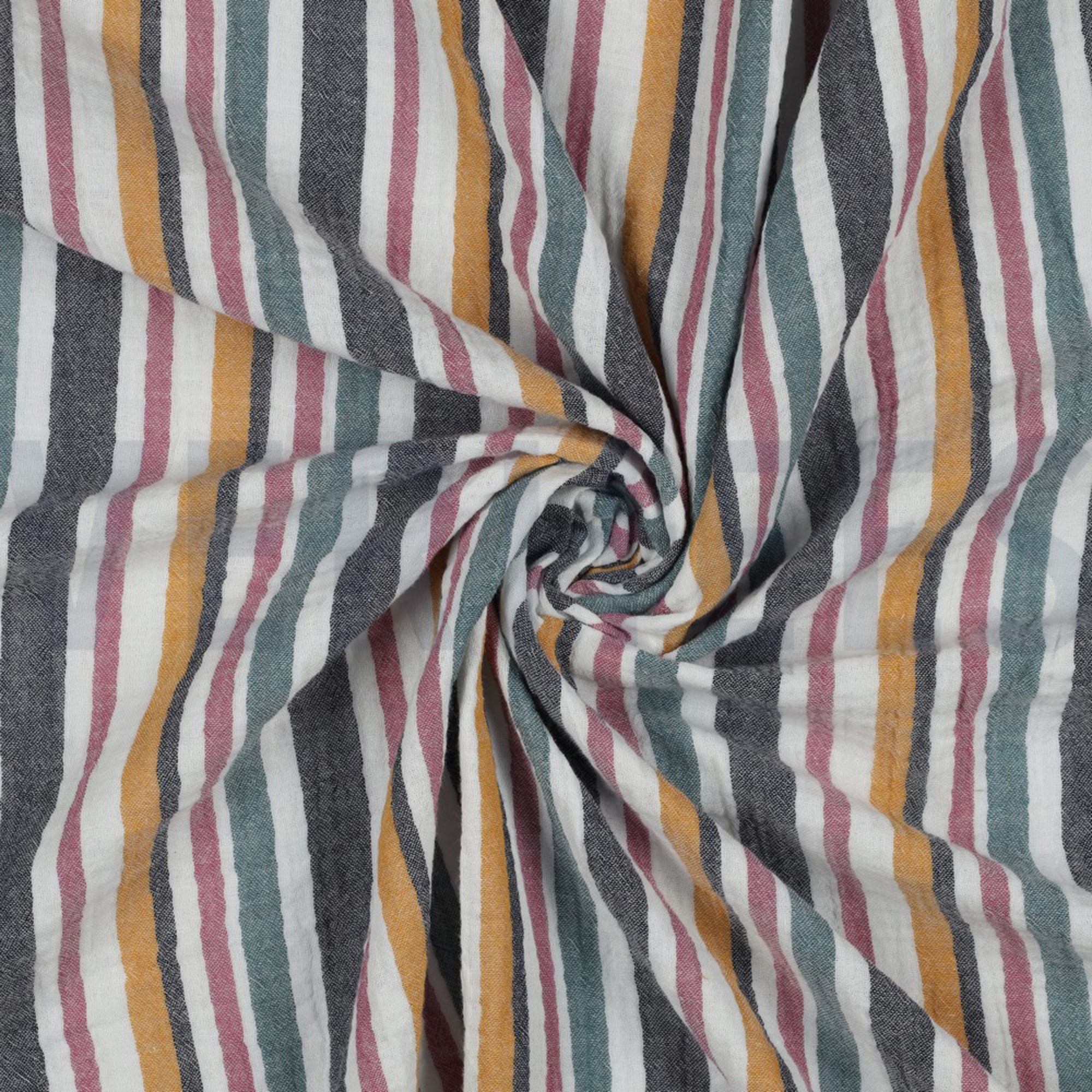DOUBLE GAUZE YARN DYED STRIPE MULTICOLOUR (high resolution) #2