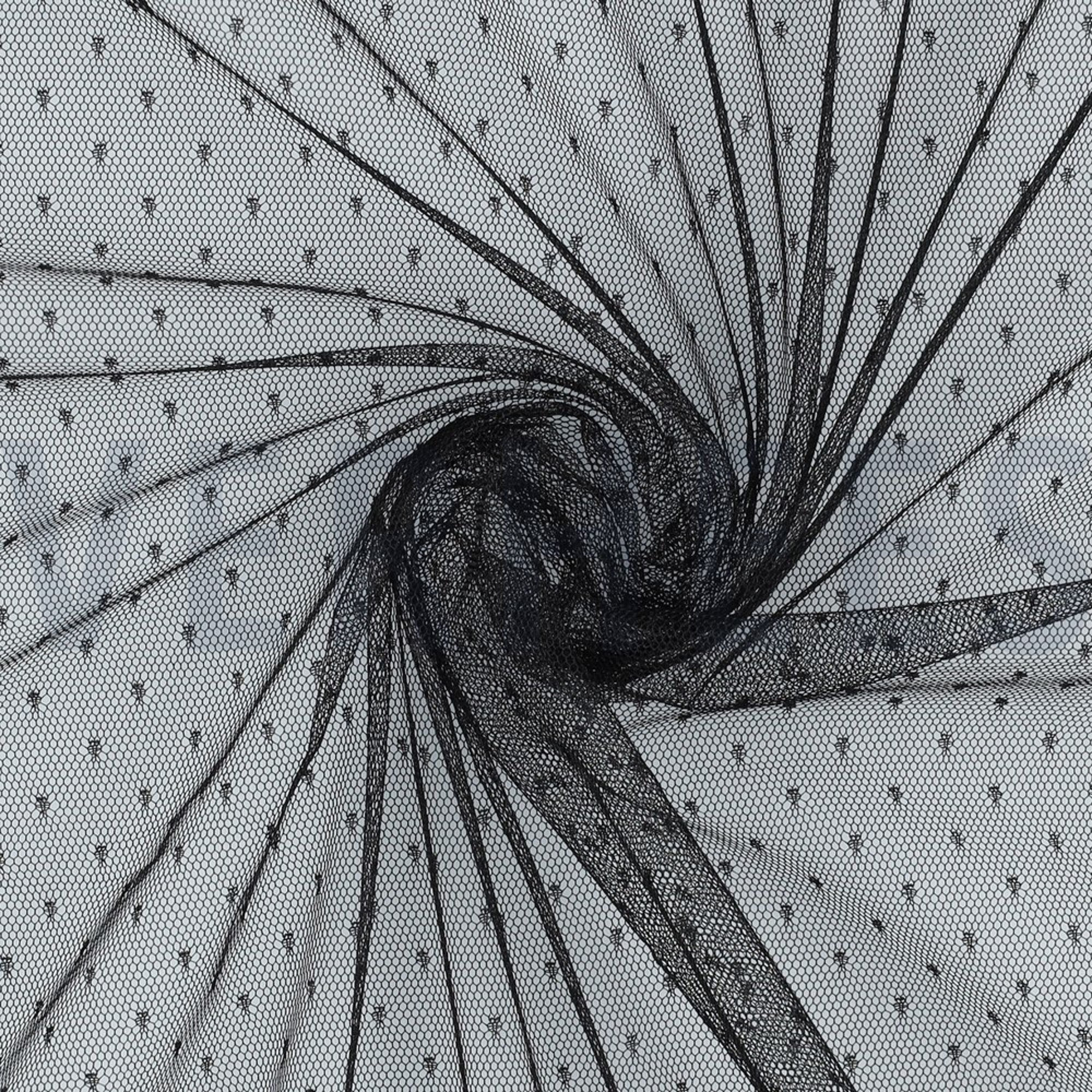 FINE TULE DOT BLACK (high resolution) #2