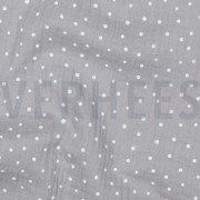 DOUBLE GAUZE LITTLE DOTS GREY (thumbnail) #2