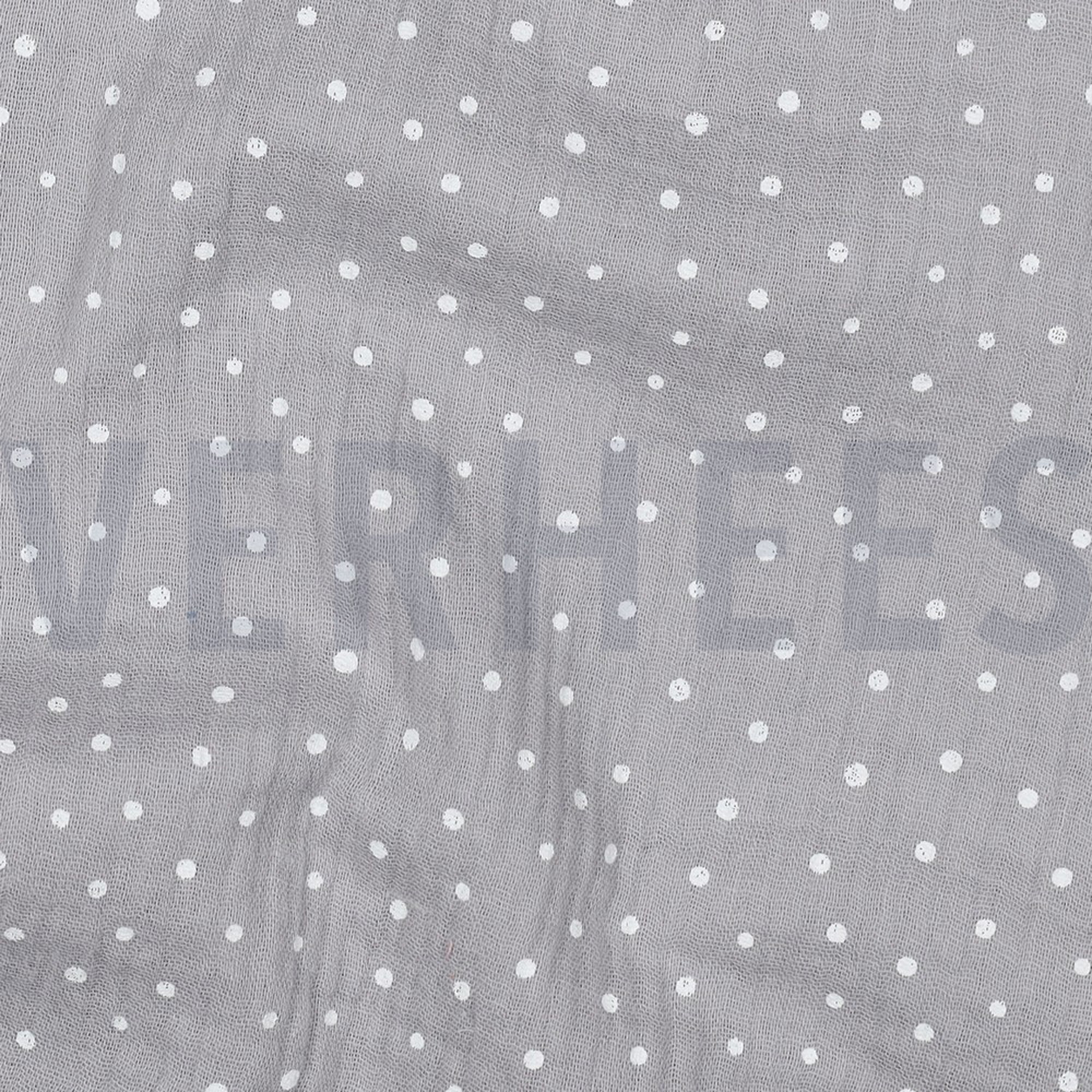 DOUBLE GAUZE LITTLE DOTS GREY (high resolution) #2