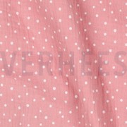 DOUBLE GAUZE LITTLE DOTS ROSE (thumbnail) #2