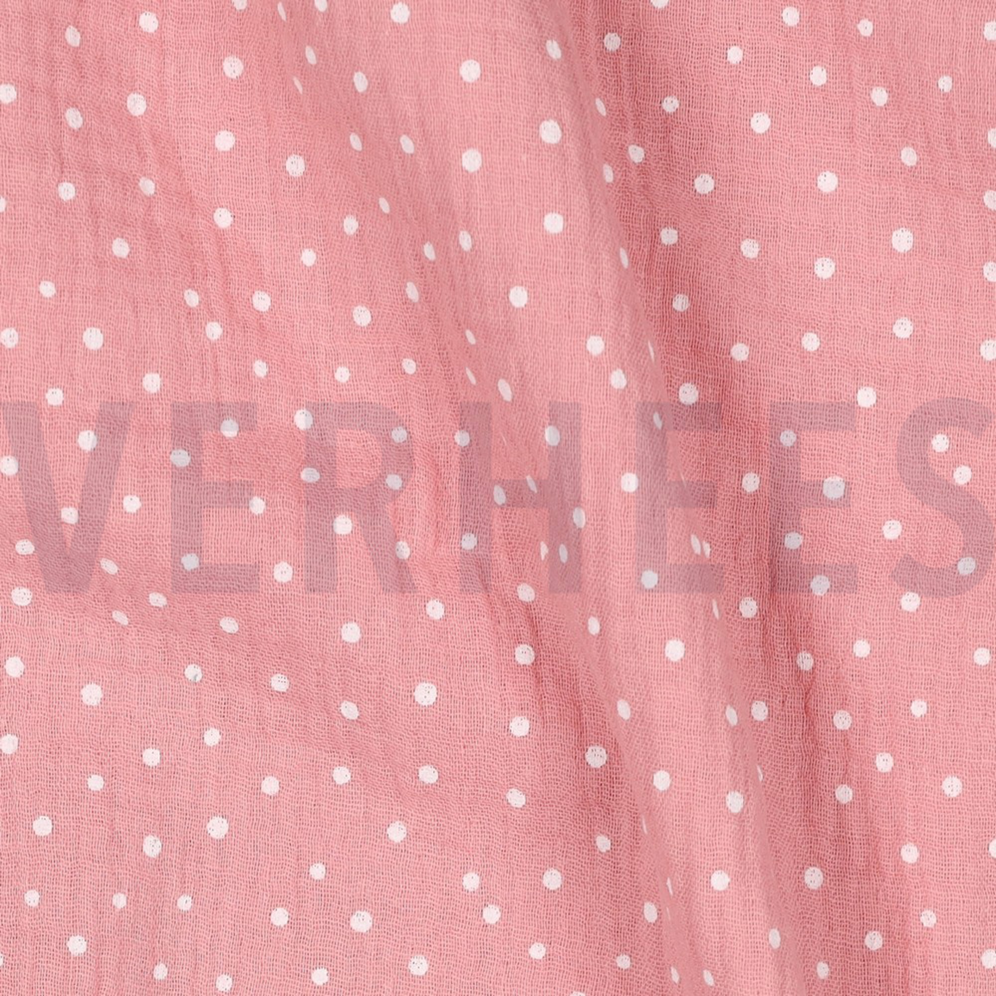 DOUBLE GAUZE LITTLE DOTS ROSE (high resolution) #2