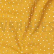 DOUBLE GAUZE LITTLE DOTS OCHRE (thumbnail) #2
