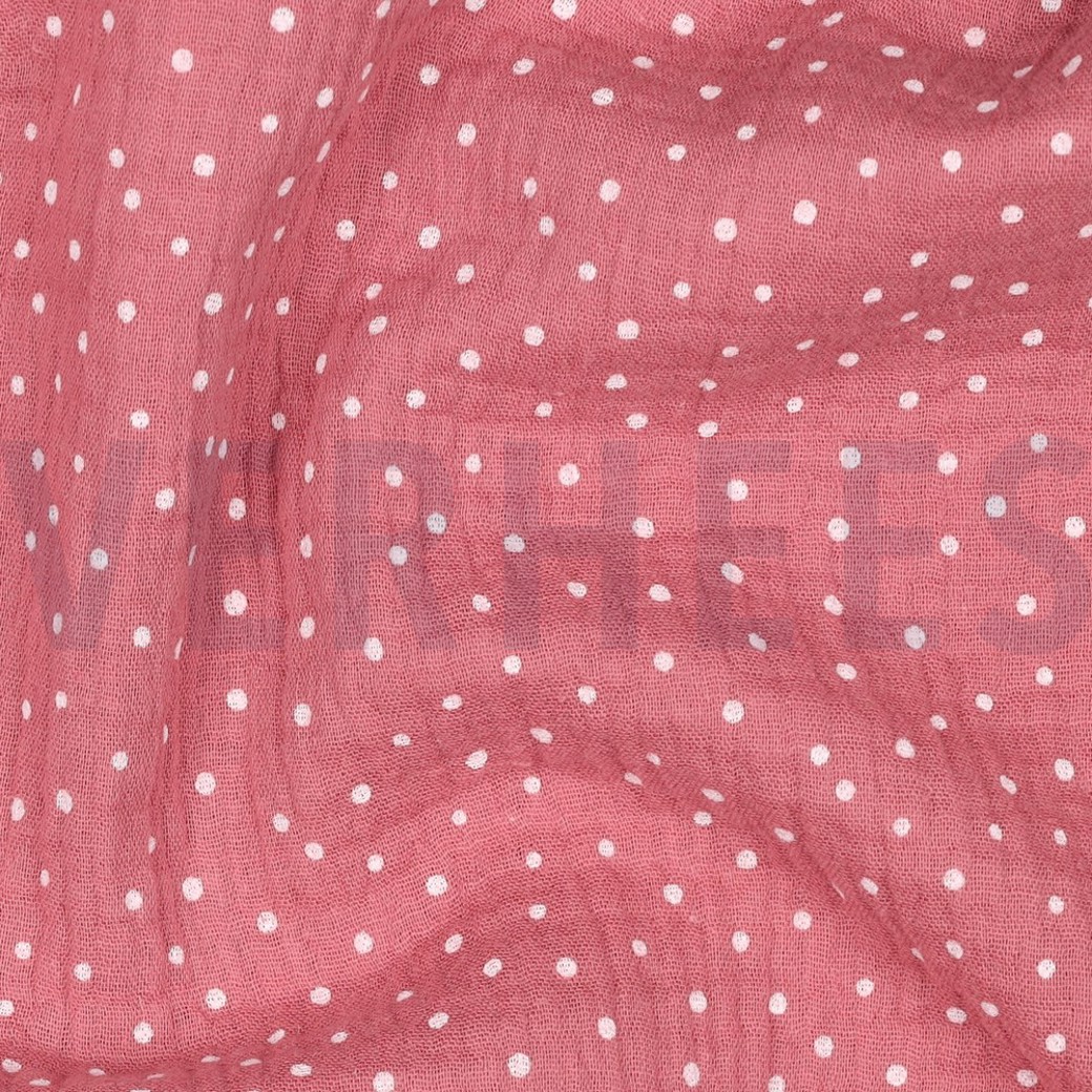 DOUBLE GAUZE LITTLE DOTS BLUSH #2
