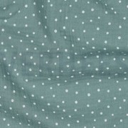 DOUBLE GAUZE LITTLE DOTS OLD GREEN (thumbnail) #2