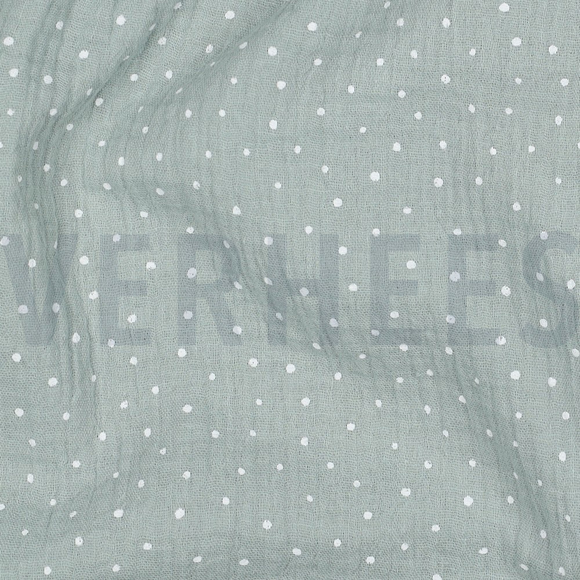DOUBLE GAUZE LITTLE DOTS MINT (high resolution) #2
