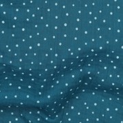 DOUBLE GAUZE LITTLE DOTS PETROL (thumbnail) #2