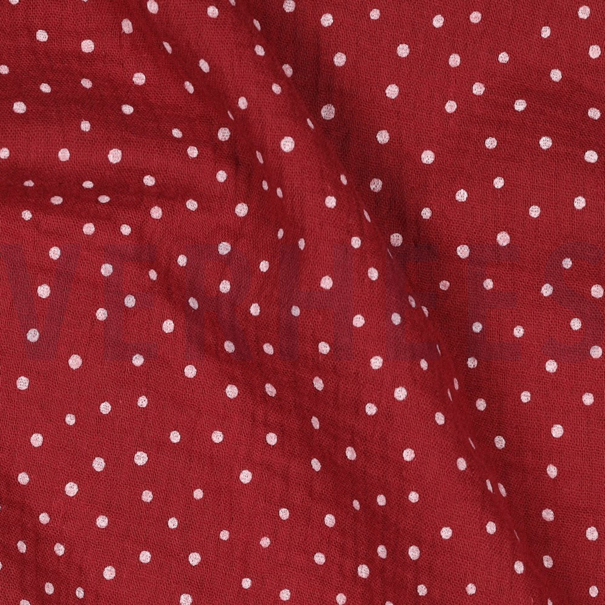 DOUBLE GAUZE LITTLE DOTS BERRY (high resolution) #2