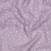DOUBLE GAUZE LITTLE DOTS OLD LILAC (thumbnail) #2