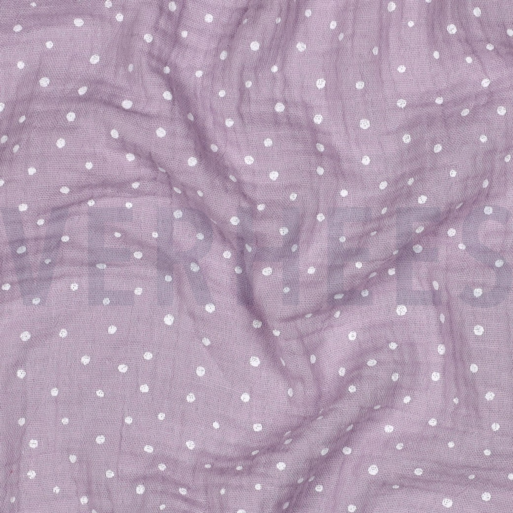 DOUBLE GAUZE LITTLE DOTS OLD LILAC (high resolution) #2