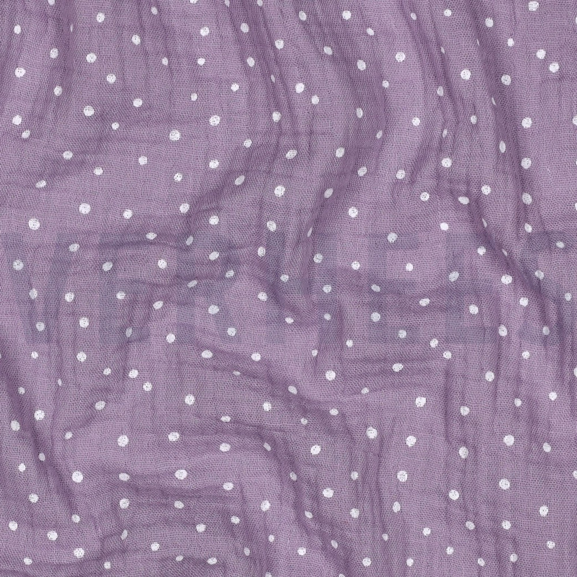 DOUBLE GAUZE LITTLE DOTS OLD MAUVE (high resolution) #2