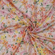 VISCOSE DOBBY DIGITAL FLOWERS WHITE (thumbnail) #2