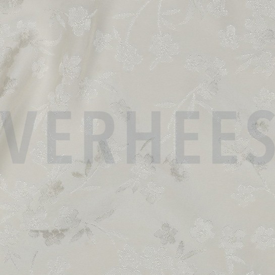 VISCOSE JACQUARD BLOEMEN ECRU #7