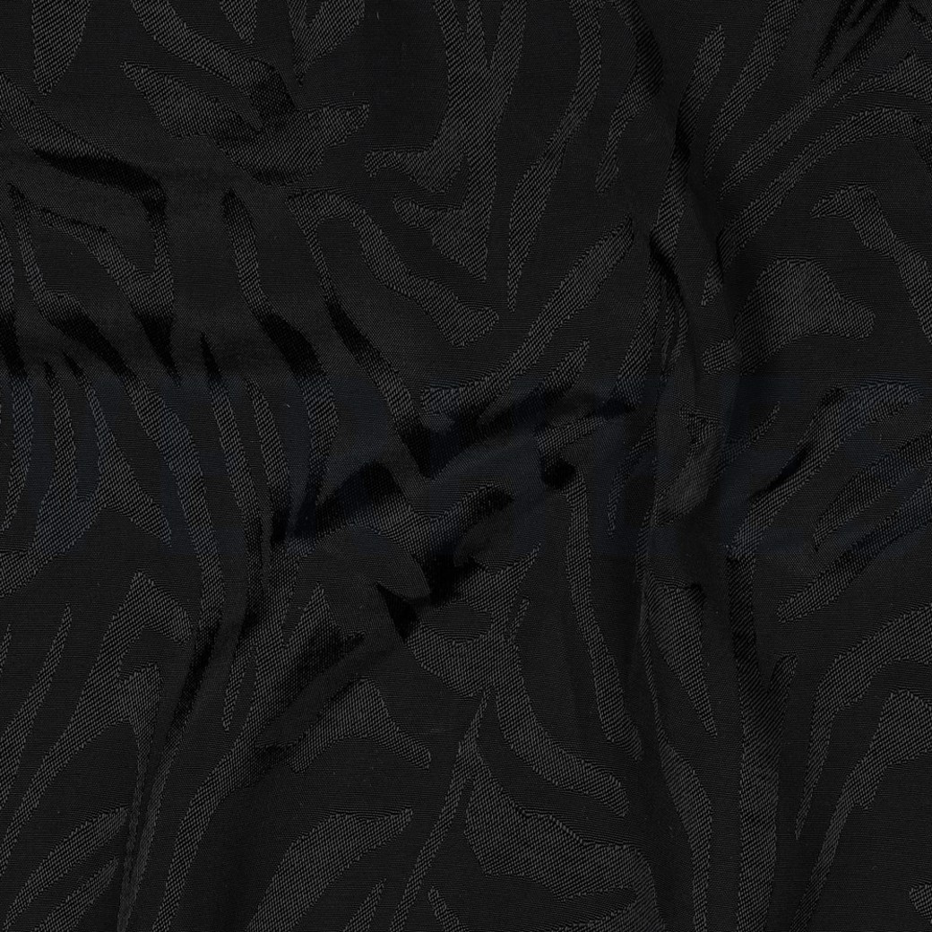 VISCOSE JACQUARD ANIMAL SKIN BLACK #2