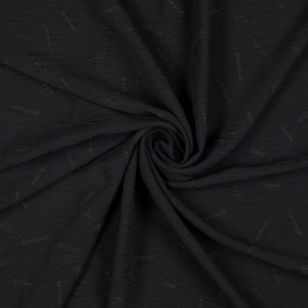DOBBY JACQUARD STRIPES BLACK #2