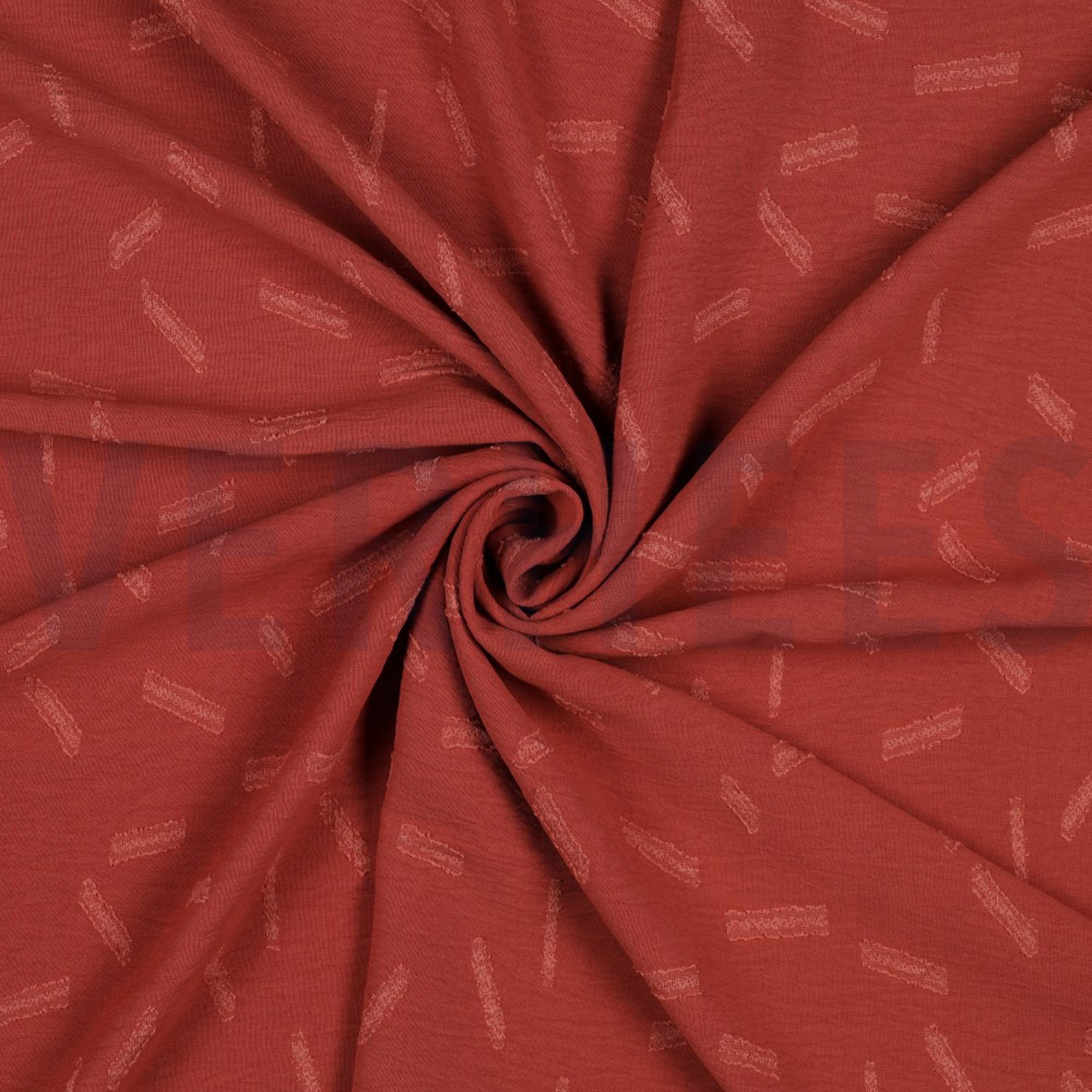 DOBBY JACQUARD STRIPES ROUGE (high resolution) #2