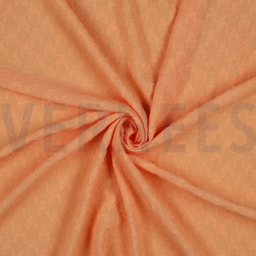 DOBBY JACQUARD GRAPHIC - LIGHT APRICOT | Verhees Textiles