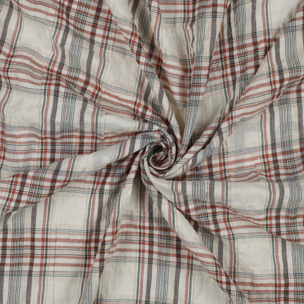 COTTON YARN DYED CHECK SAND #2