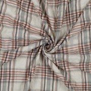 COTTON YARN DYED CHECK SAND (thumbnail) #2