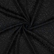 VISCOSE JACQUARD ANIMAL SKIN BLACK (thumbnail) #2