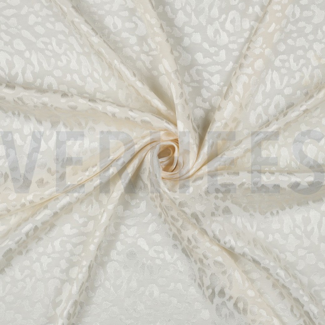 VISCOSE JACQUARD ANIMAL SKIN ECRU #2