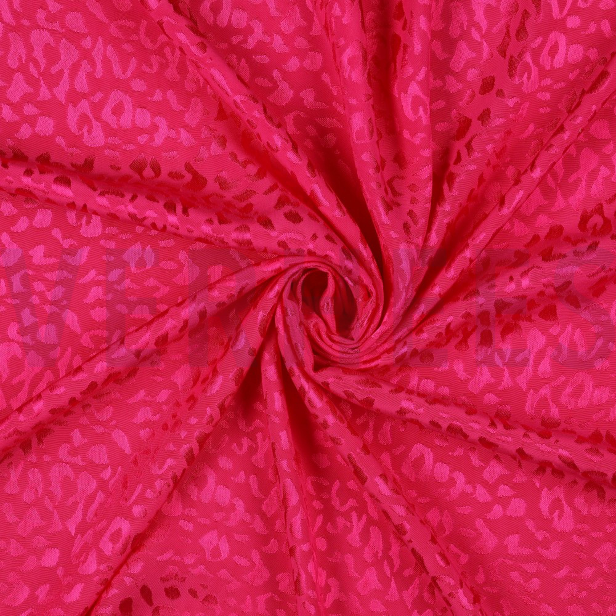 VISCOSE JACQUARD ANIMAL SKIN FUCHSIA (high resolution) #2