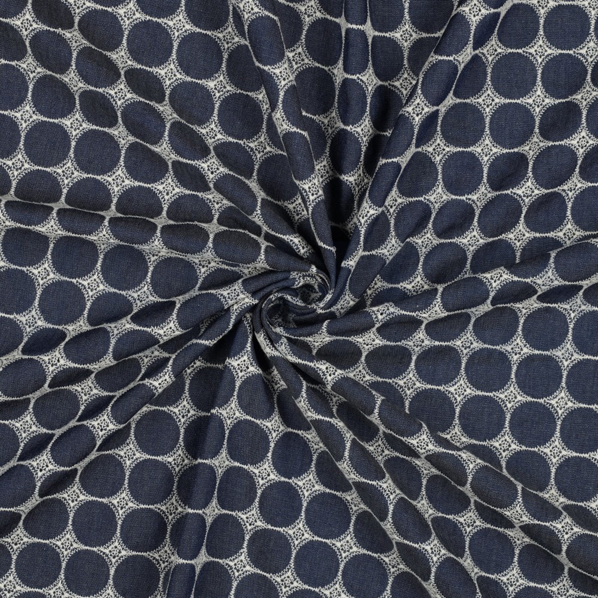 JEANS EMBROIDERY CIRCLES DARK BLUE (high resolution) #2