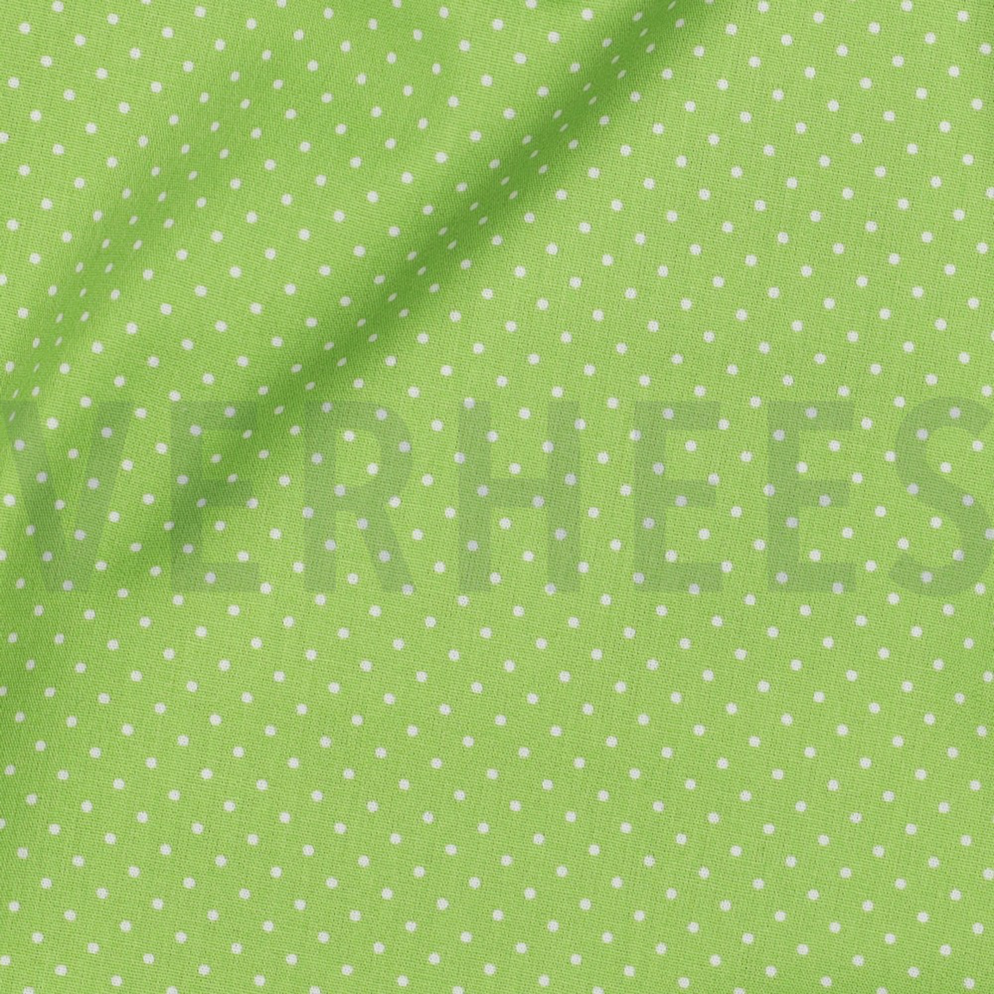 POPLIN PETIT DOTS LIME (high resolution) #2