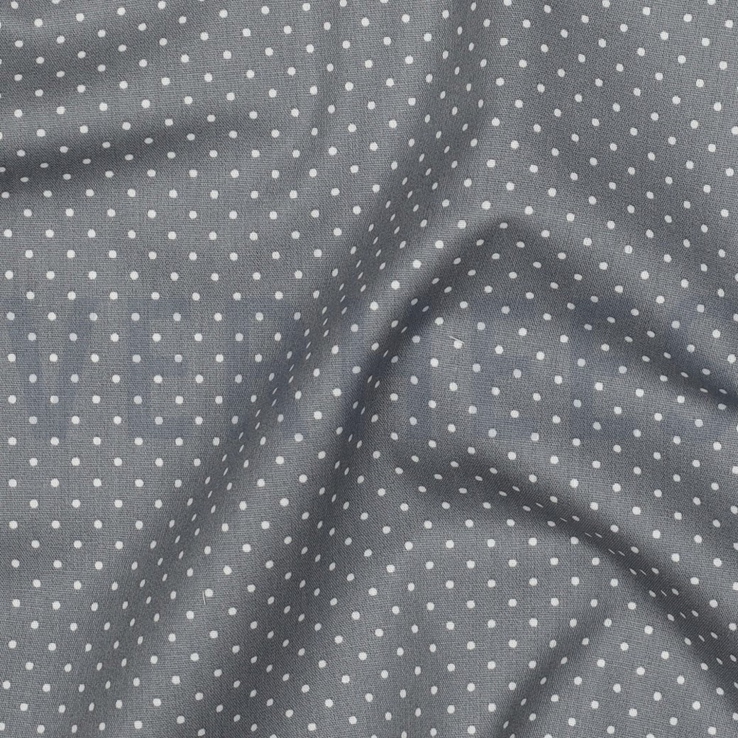 POPLIN PETIT DOTS GREY #2