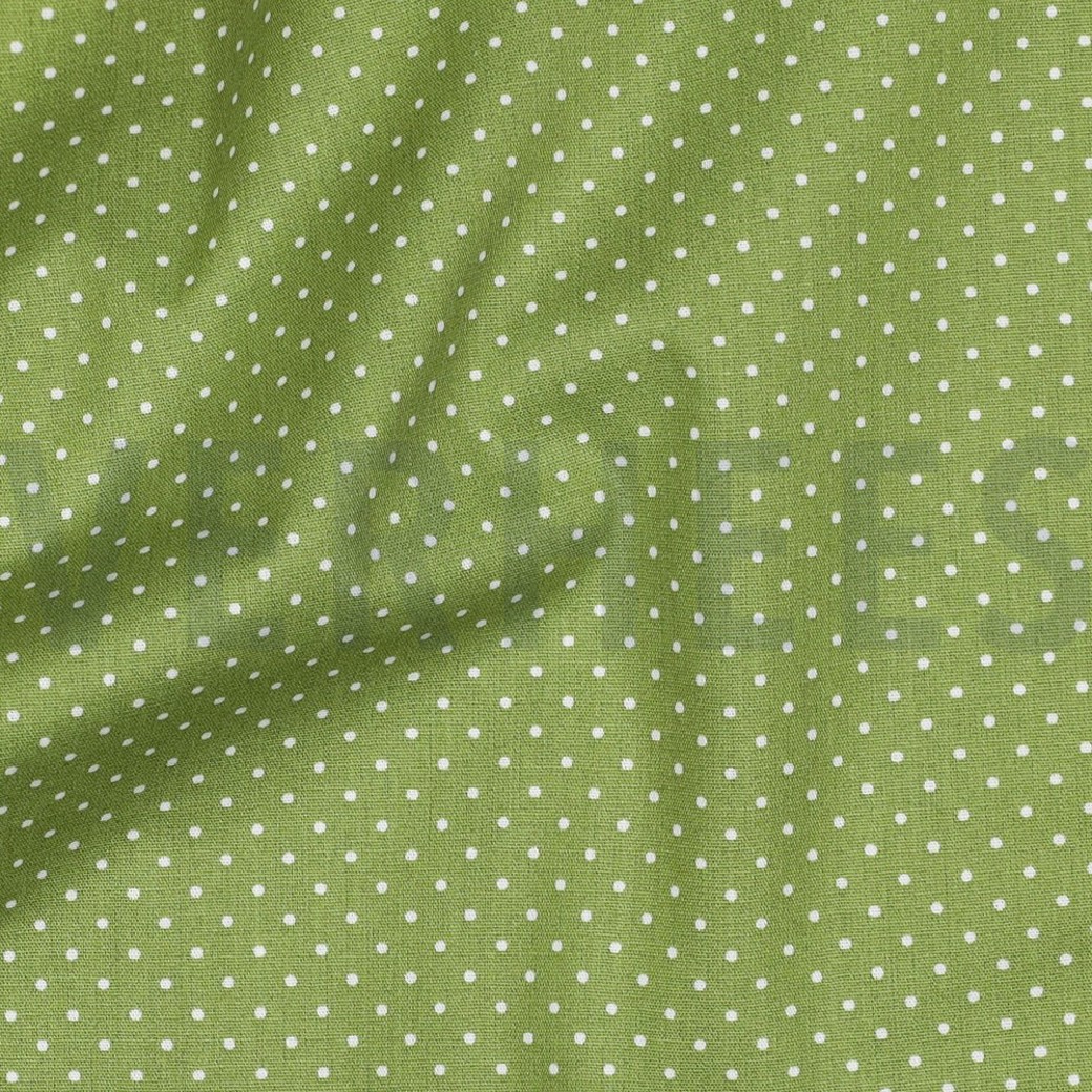 POPLIN PETIT DOTS GREEN #2