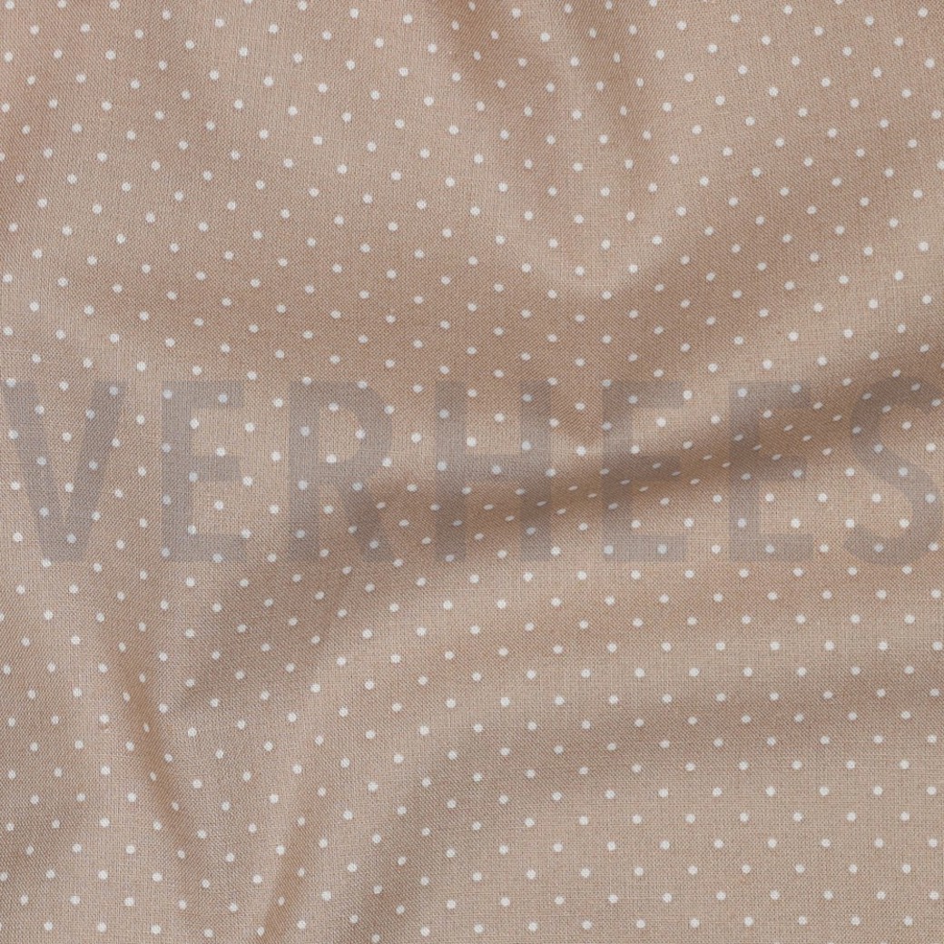 POPLIN PETIT DOTS SAND #2