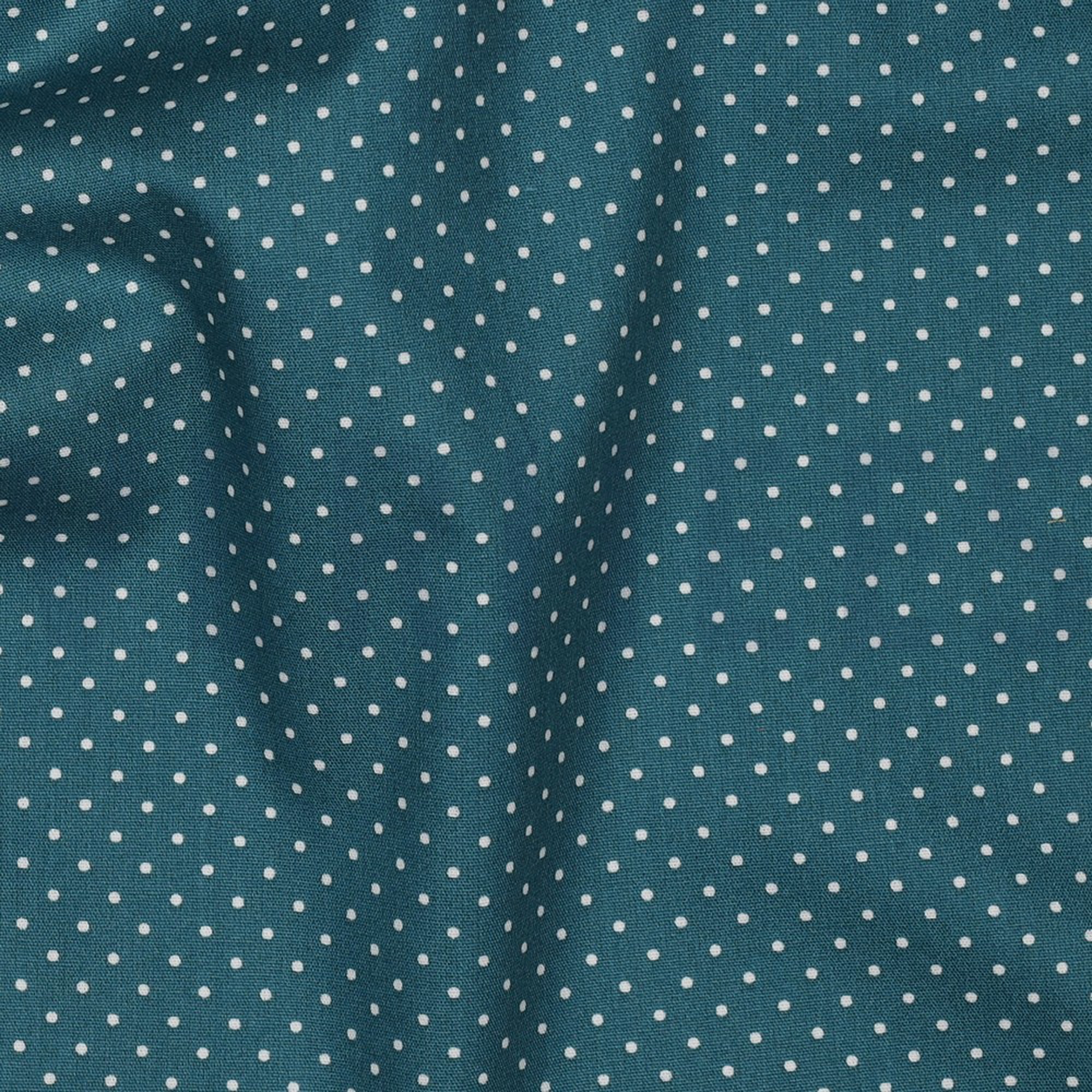 POPLIN PETIT DOTS PETROL (high resolution) #2