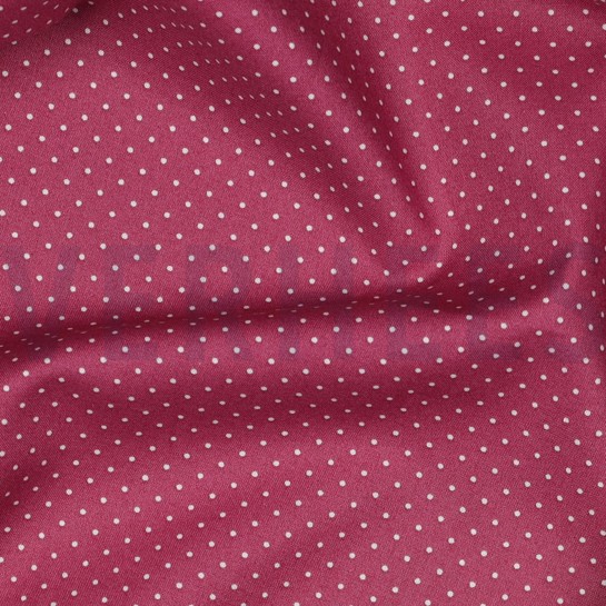 BAUMWOLLE POPELINE KLEINE PUNKTE MAUVE #7