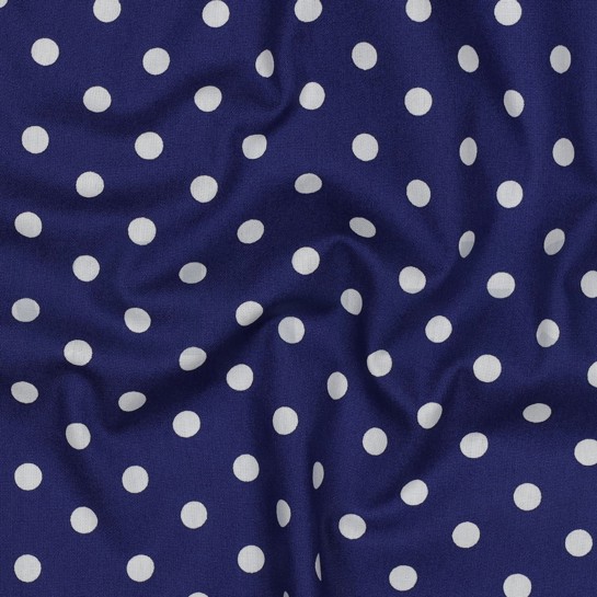 POPLIN DOTS COBALT #7
