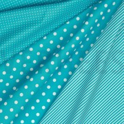 POPLIN DOTS TURQUOISE (thumbnail) #2