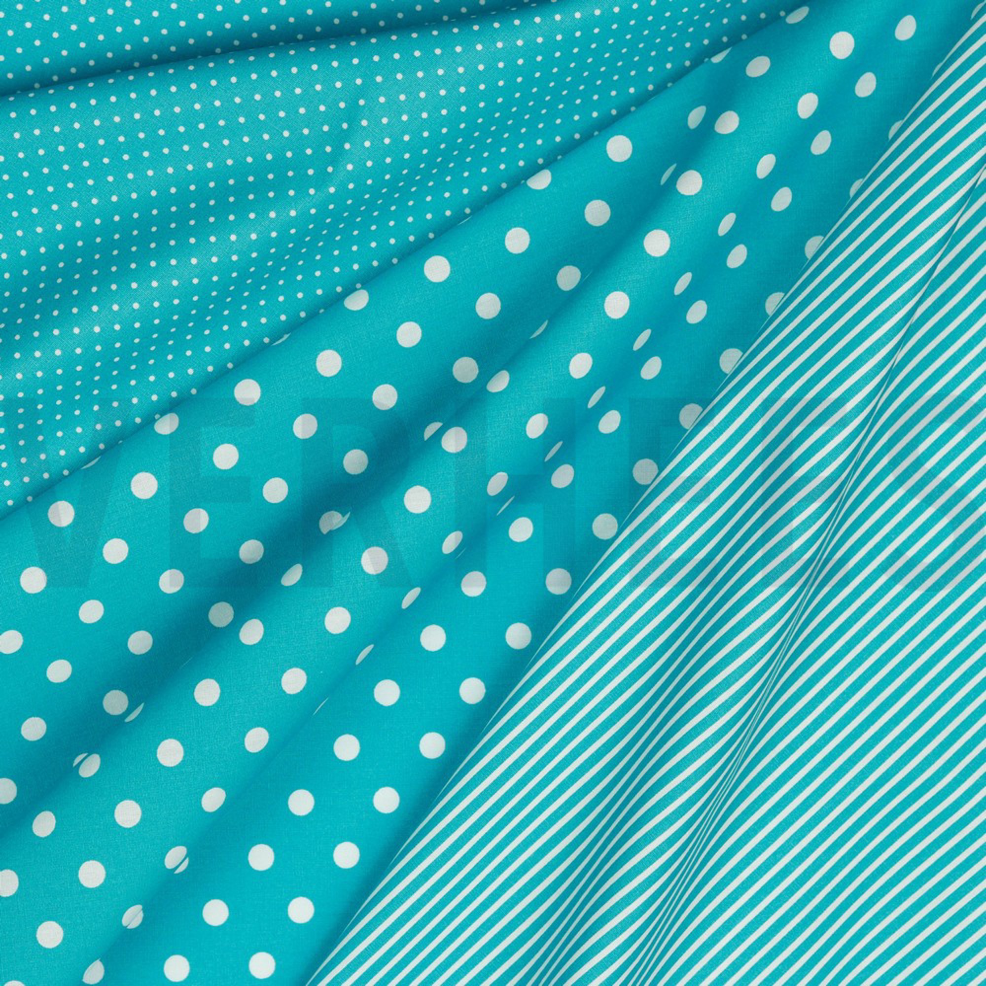 POPLIN DOTS TURQUOISE (high resolution) #2