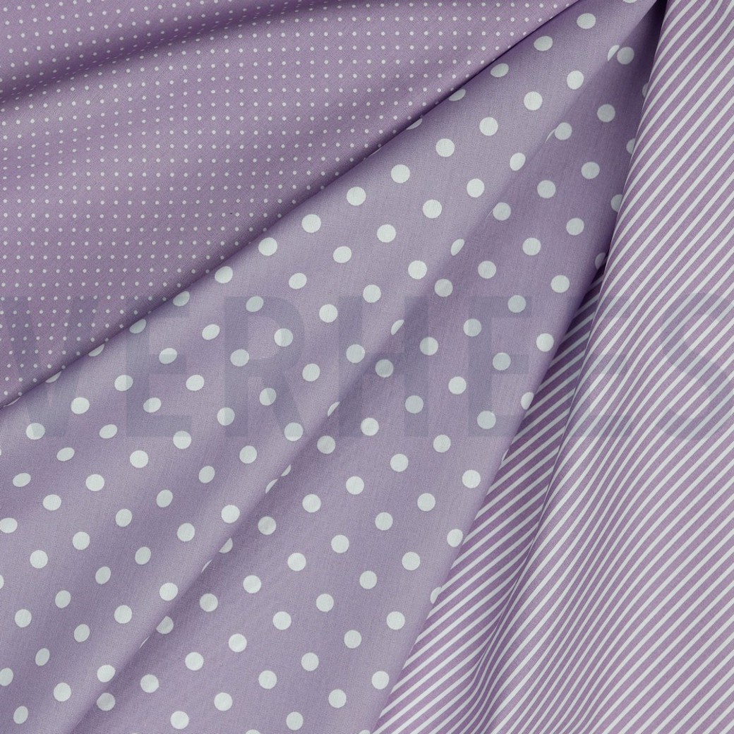 POPLIN DOTS LILAC #2