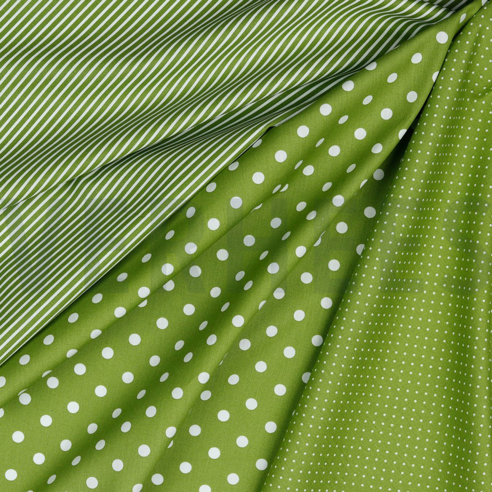 POPLIN DOTS GREEN (high resolution) #2