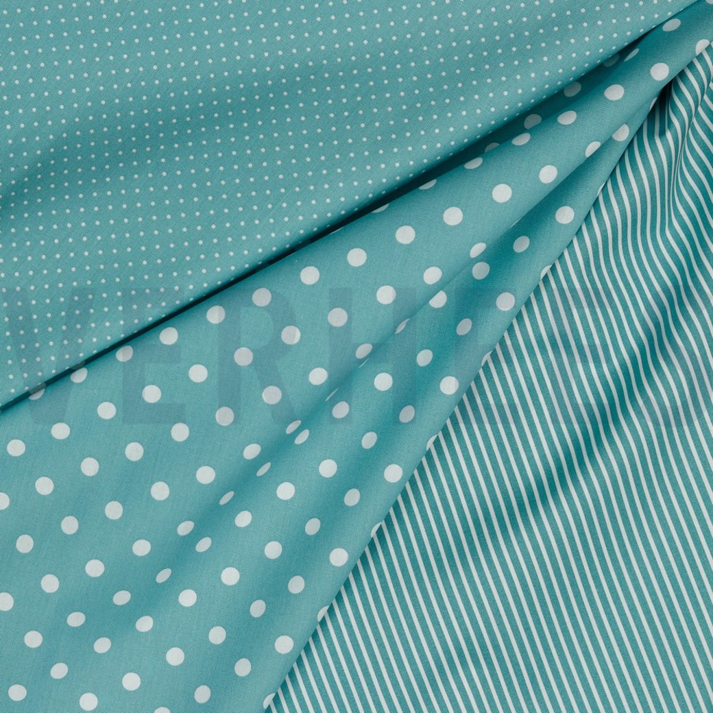 POPLIN DOTS OLD GREEN #2