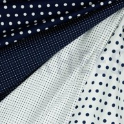 POPLIN DOTS WHITE/NAVY (thumbnail) #2