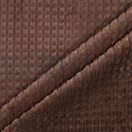 VELOURS DECO SQUARE BROWN #7