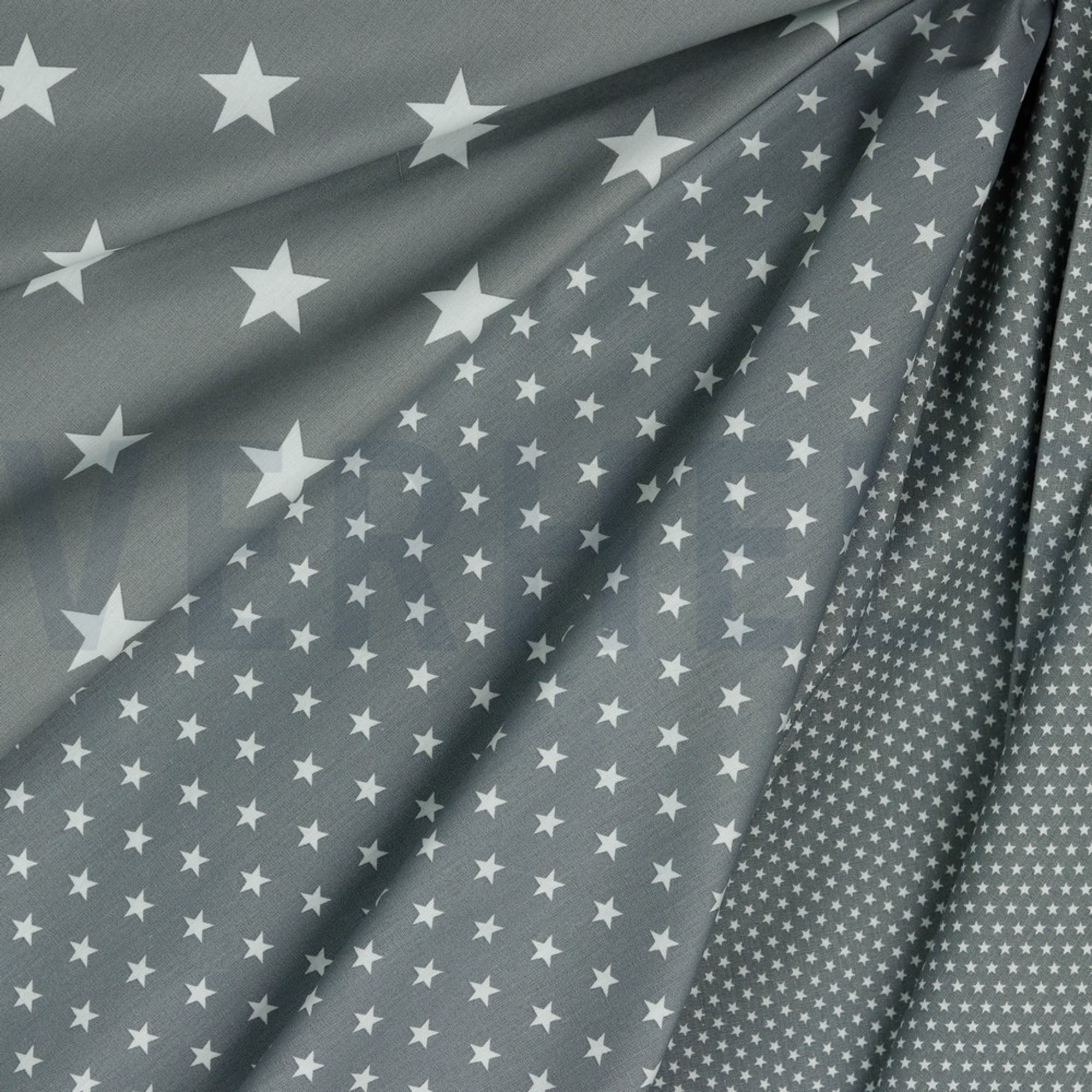 POPLIN STARS GREY (high resolution) #2