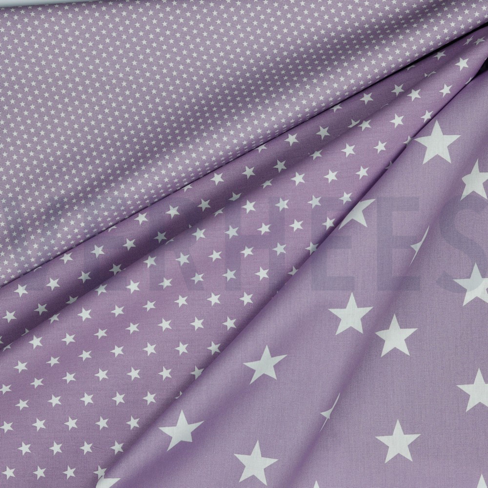 POPLIN STARS LILAC (high resolution) #2