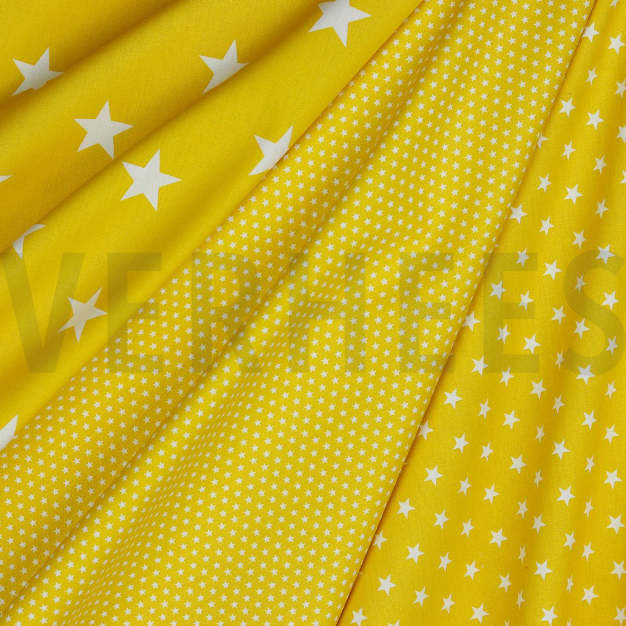 POPLIN STARS YELLOW (high resolution) #2
